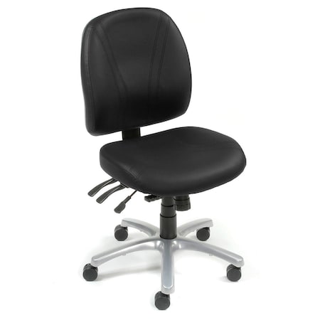 Global Industrial Ergonomic Anti-bacterial 8 Way Adjustable Chair - Black 250605BK